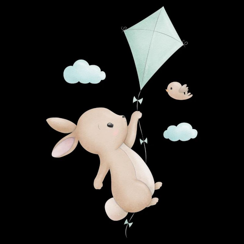 Hase mit Drachen