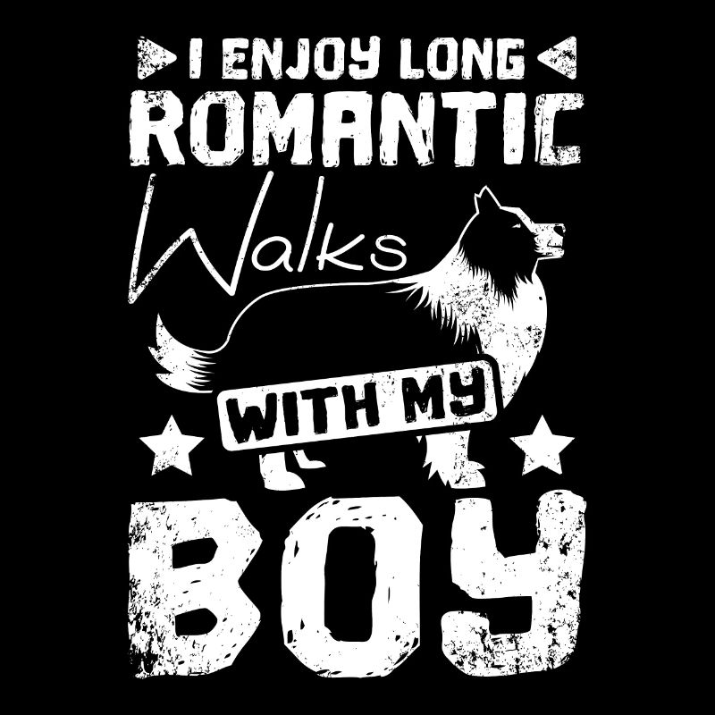 Long romantic walks with my border collie boy