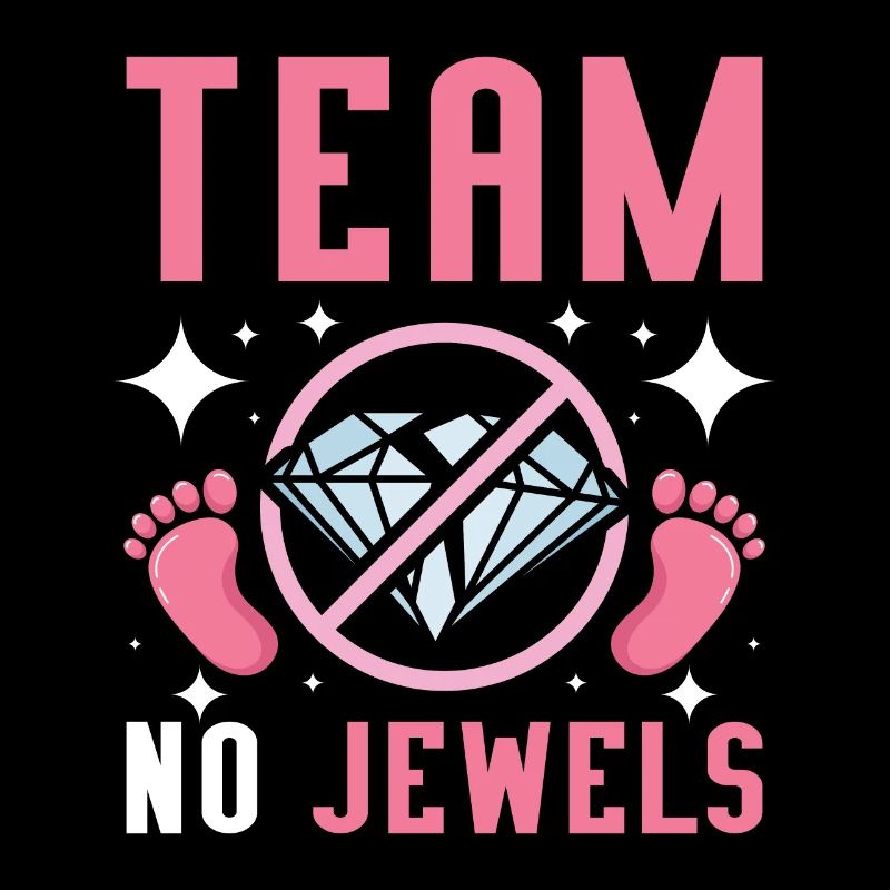 Gender Reveal Team équipe de filles pas de bijoux