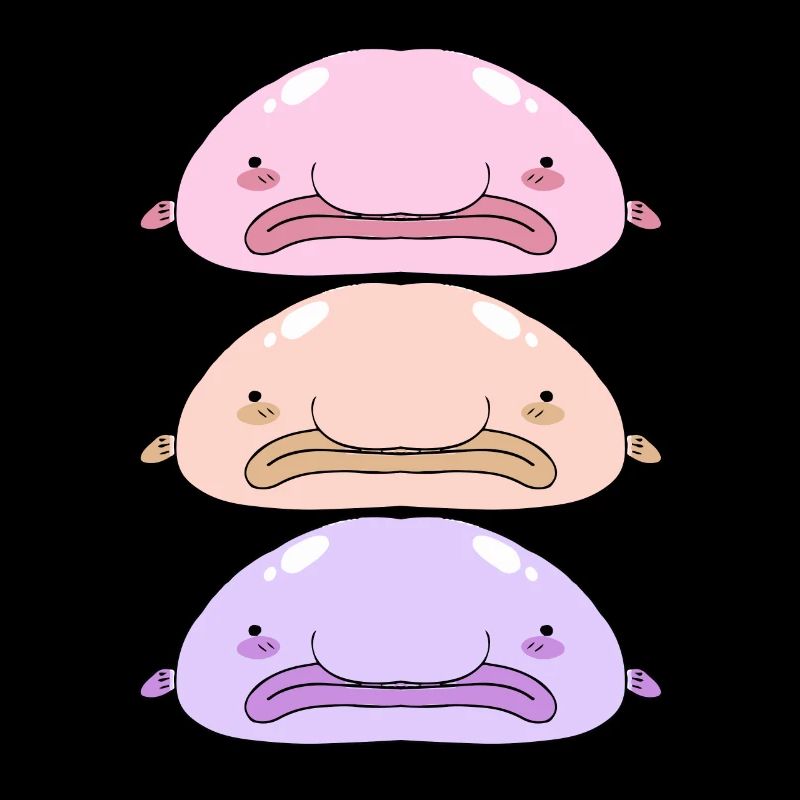 Blobfisch Tiefsee Grumpy Introvertiert Geschenk