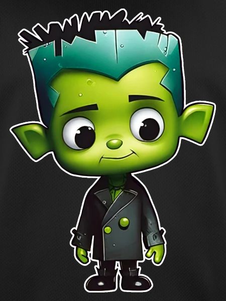 Cute green monster