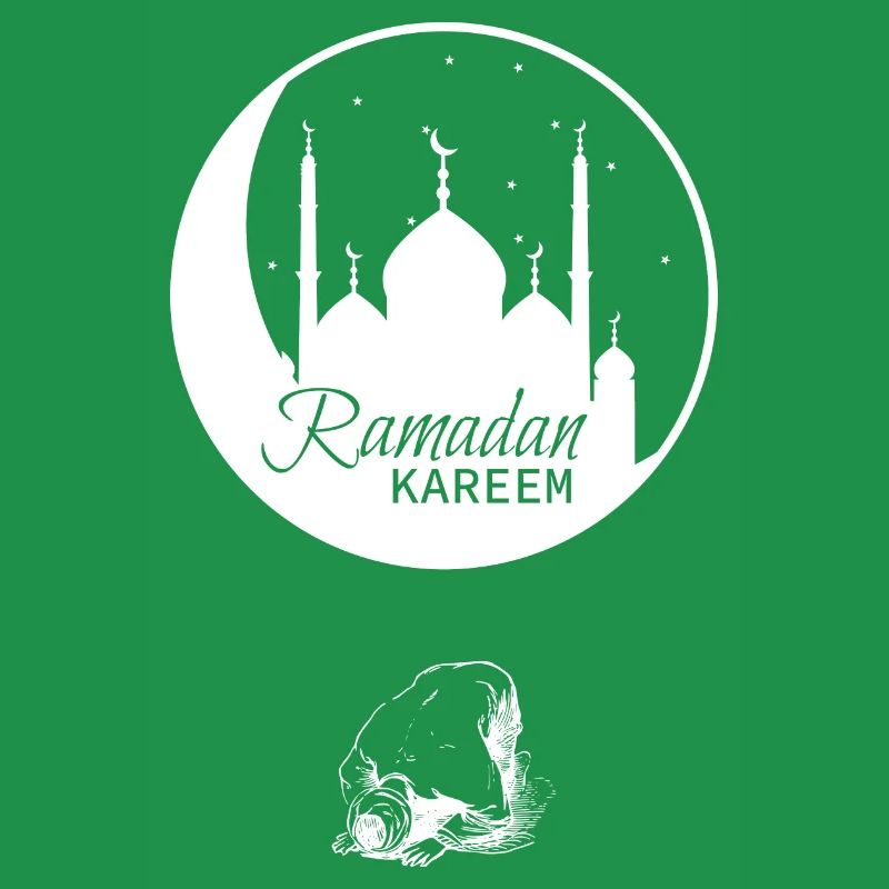 Ramadan Praying Man White