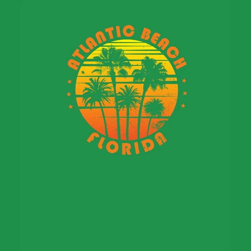 Retro Atlantic Beach Florida Souvenir Vintage