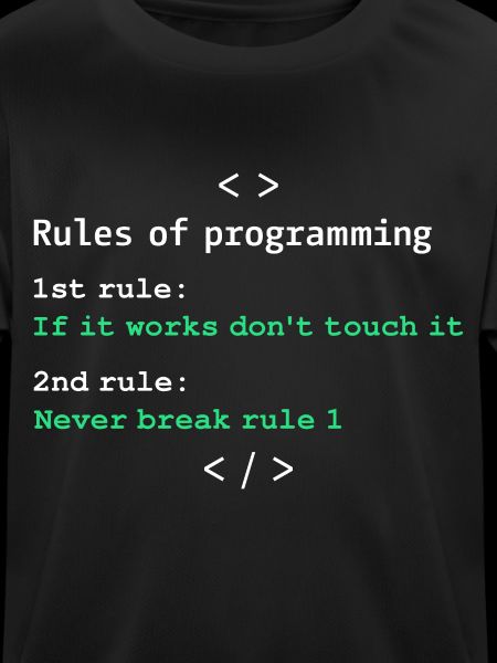 Rules of programming