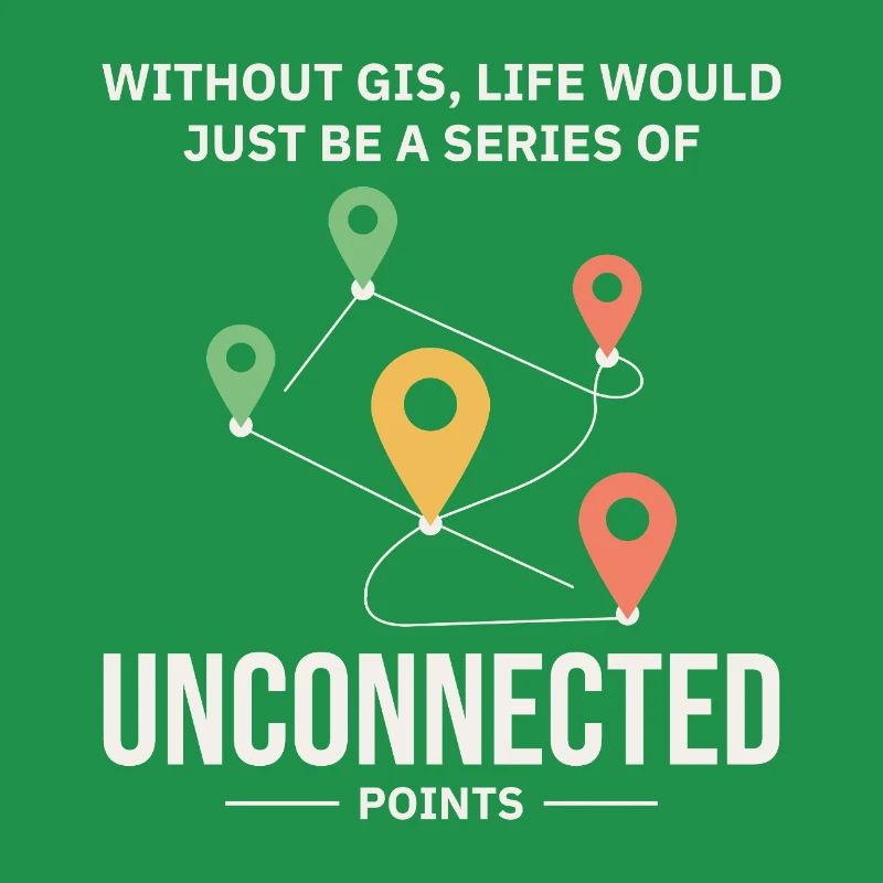 GIS Unconnected Points Map Data Analysis