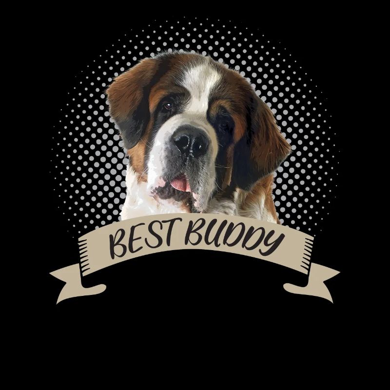 Bernhardiner Geschenke Bester Freund Hundeportrait