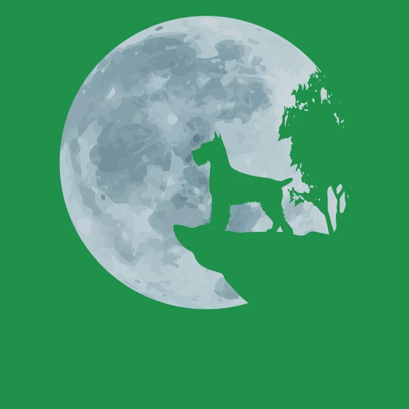 Cadeau de Schnauzer Schnauzi géant Schnauzer Moon