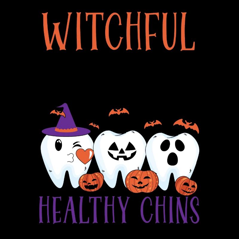 Witchy grin, healthy chin.