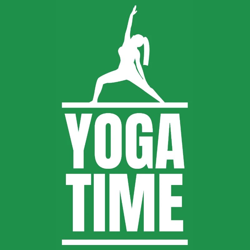 Conception de la posture en silhouette du temps de yoga