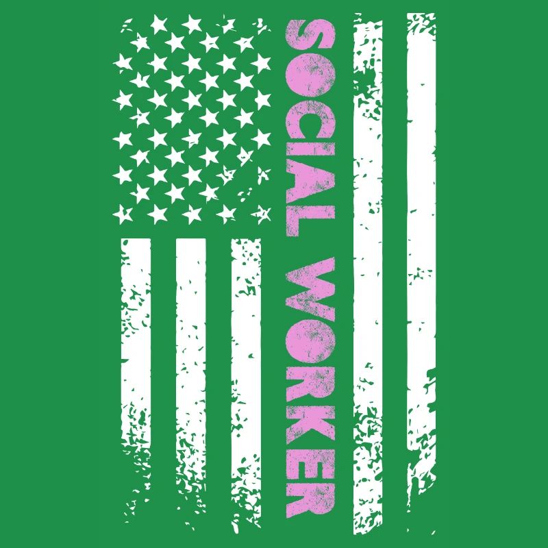 Social Worker American Flag