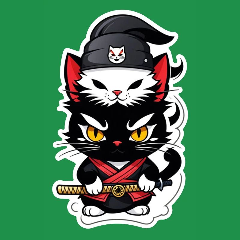 Ninja Katze - Samurai Kätzchen