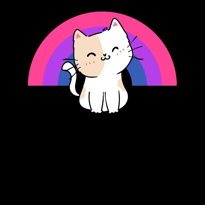 Bisexual Cat Bisexual Pride Cat Geschenk