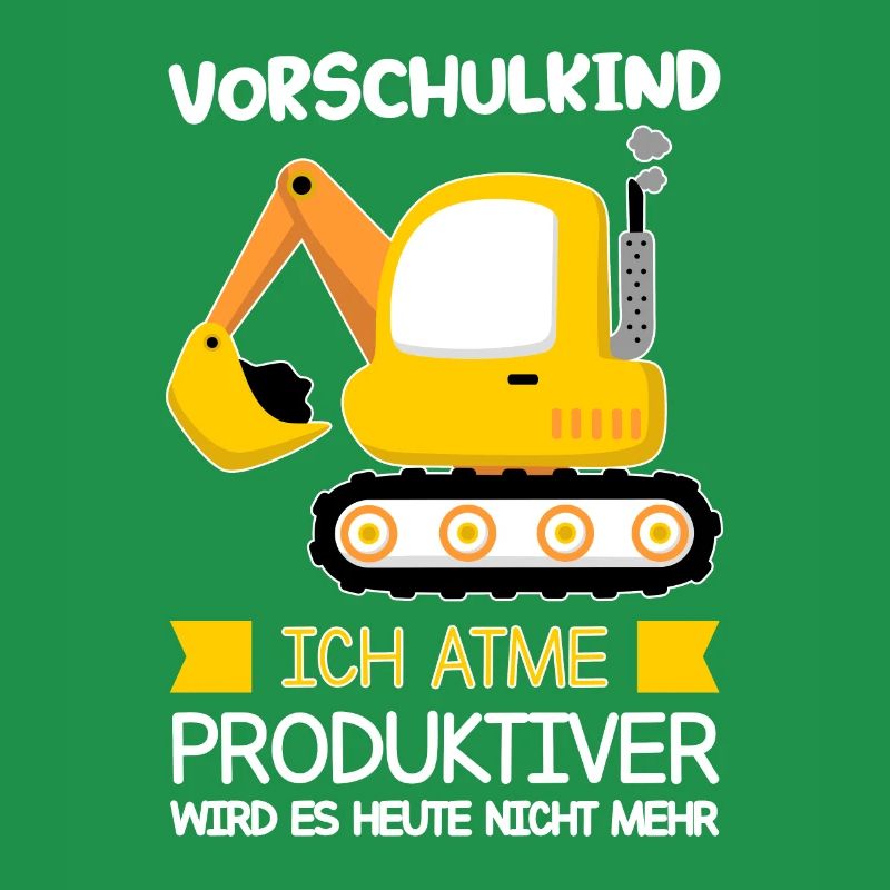 Vorschule Bagger Vorschulkinder Geschenk