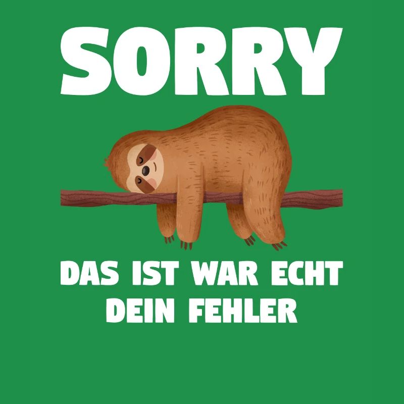 Faultier Sarkasmus Schwarzer Humor Geschenk
