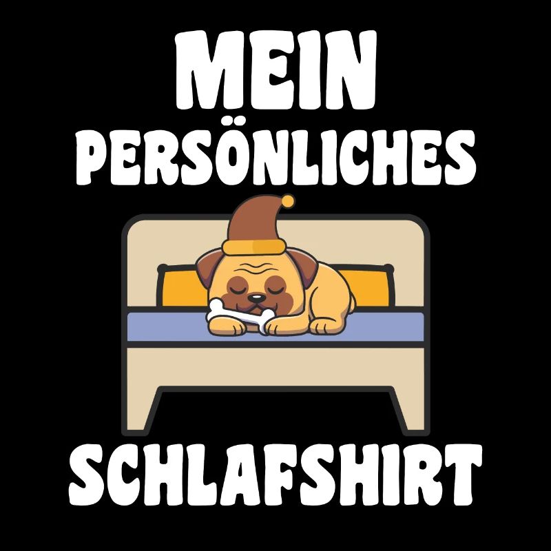 Schlafanzug Mops Pyjama Geschenk