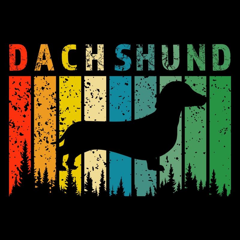 Dackel Retro-Design Dackel Geschenk