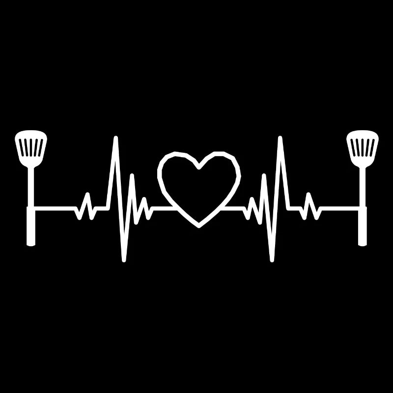 Cooking Hobby Chef Baker Gift Cook Heartbeat