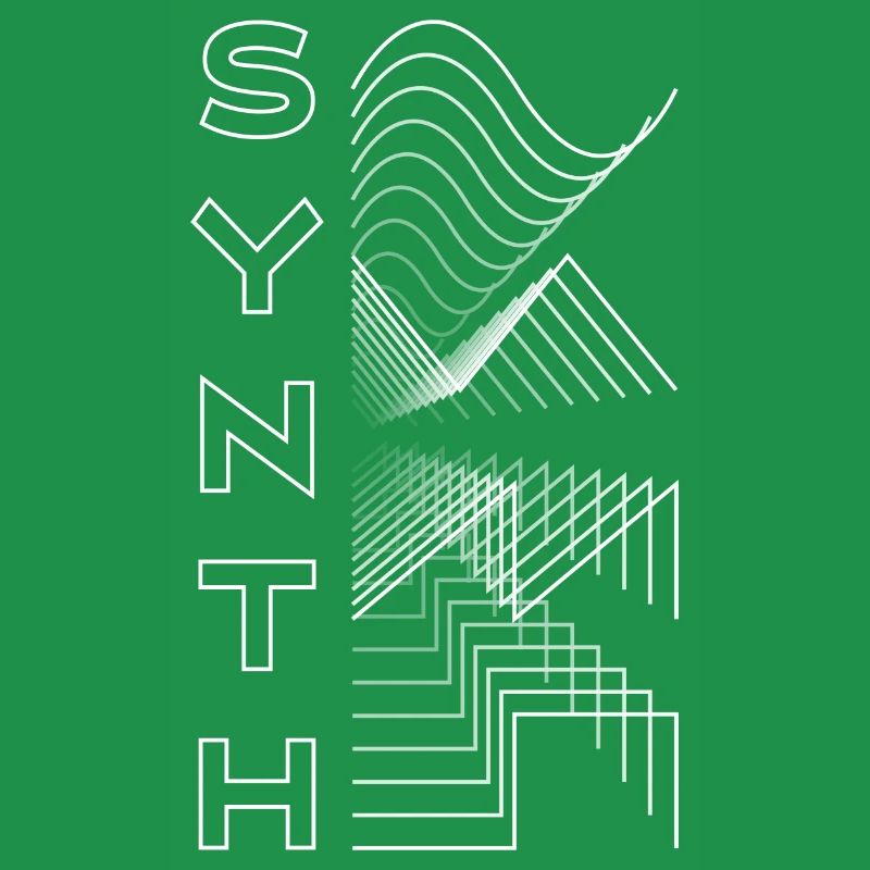 Synth Waveform Audio Analog Design Modular Gift