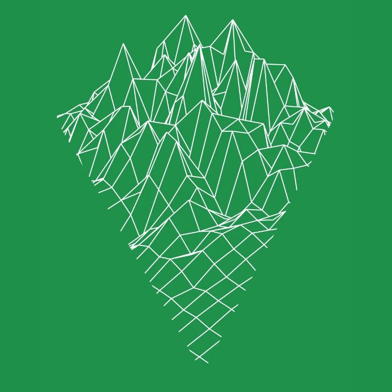 Berg Graphik Vector Sketch Style