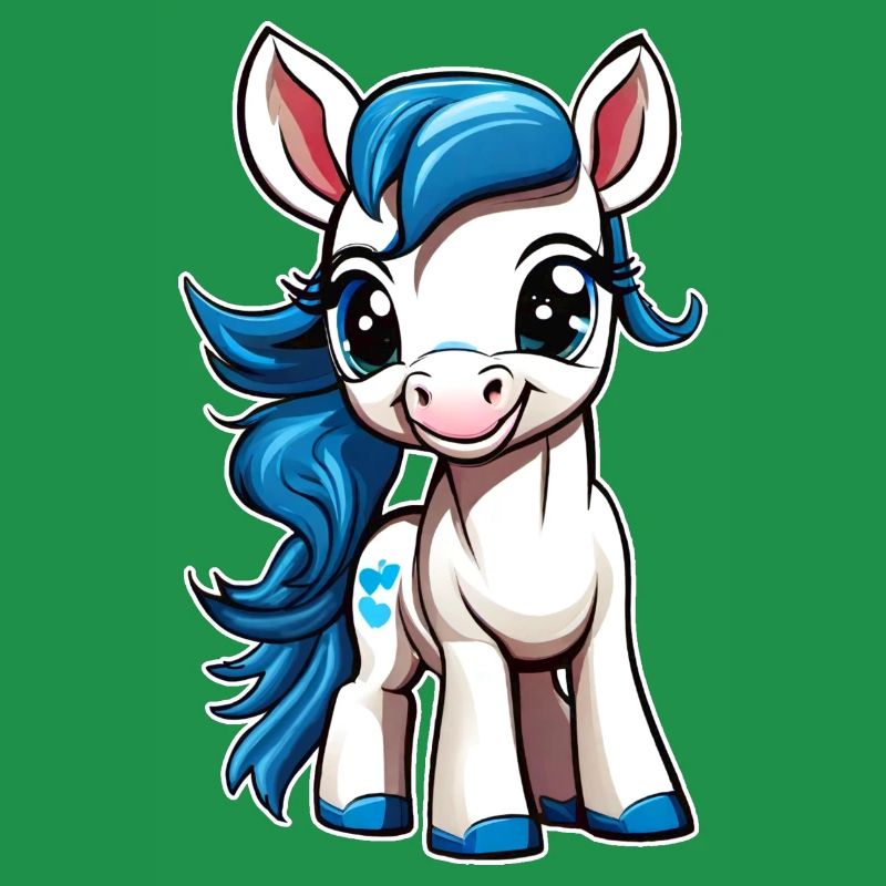 Cute smiling pony