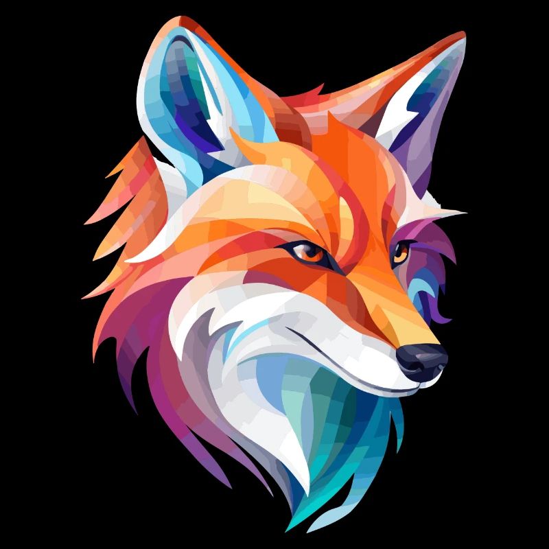 Colorful Fox Design