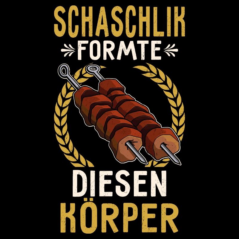 Schaschlik formte diesen Körper Fleisch Grillen