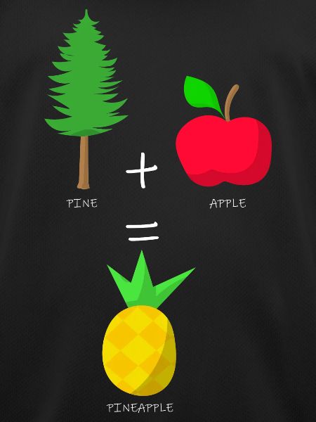 PINE+APPLE=PINEAPPLE