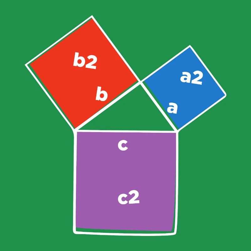 Pythagorean theorem triangle math lover poison