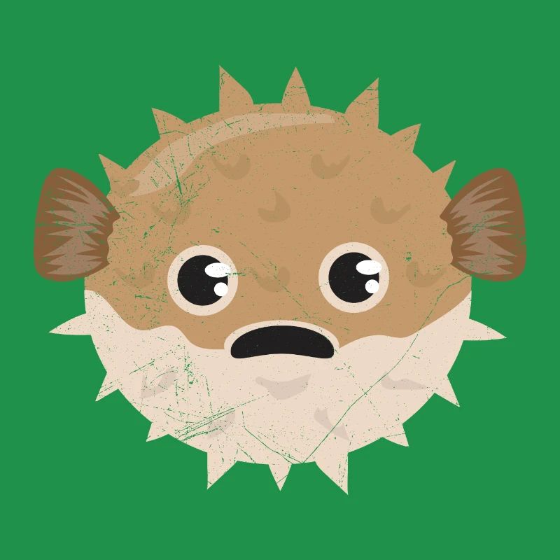 Kugelfisch Grumpy Kinder lustiges Geschenk
