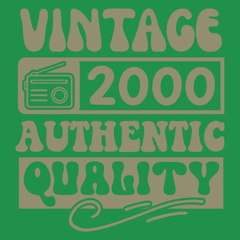 Authentic 2000 Vintage 2000 - Vintage 2000 Retro