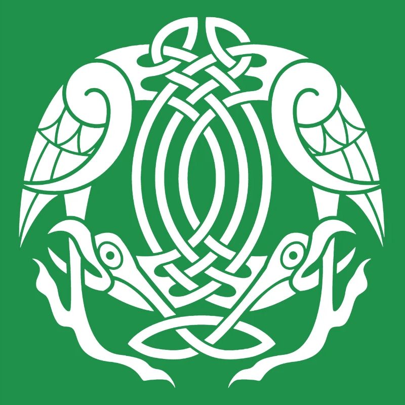 White Celtic eagle