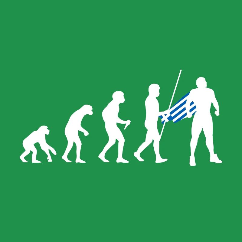 Évolution grecque Super-héros Drapeau grec