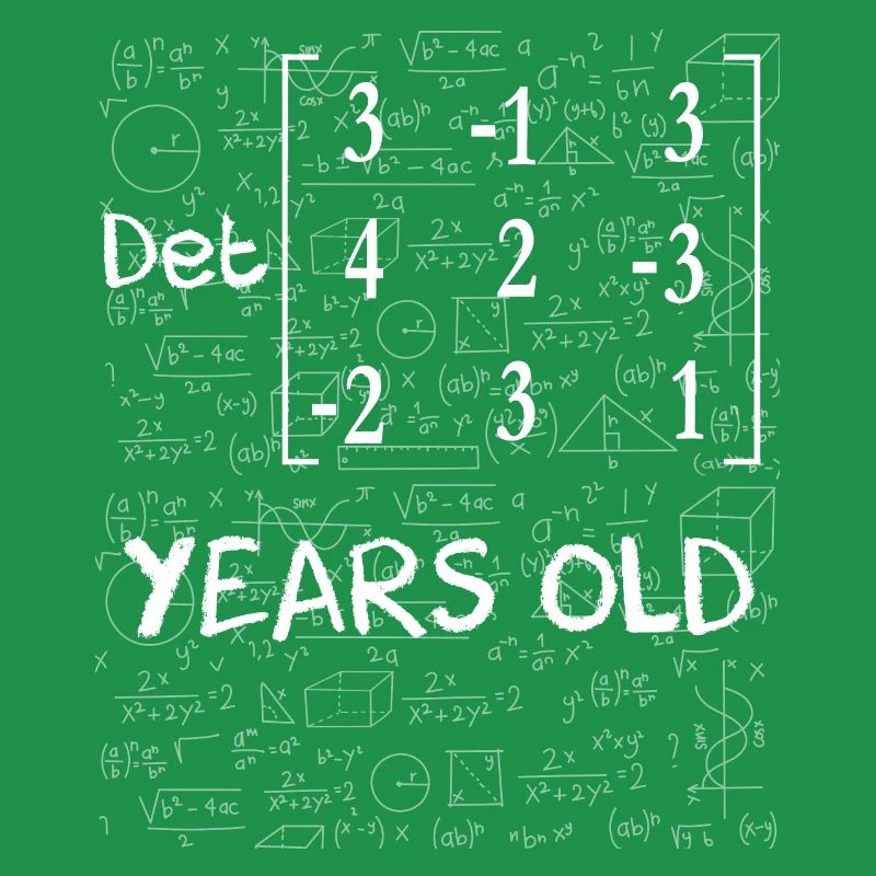 79th birthday 79 years matrix determinant