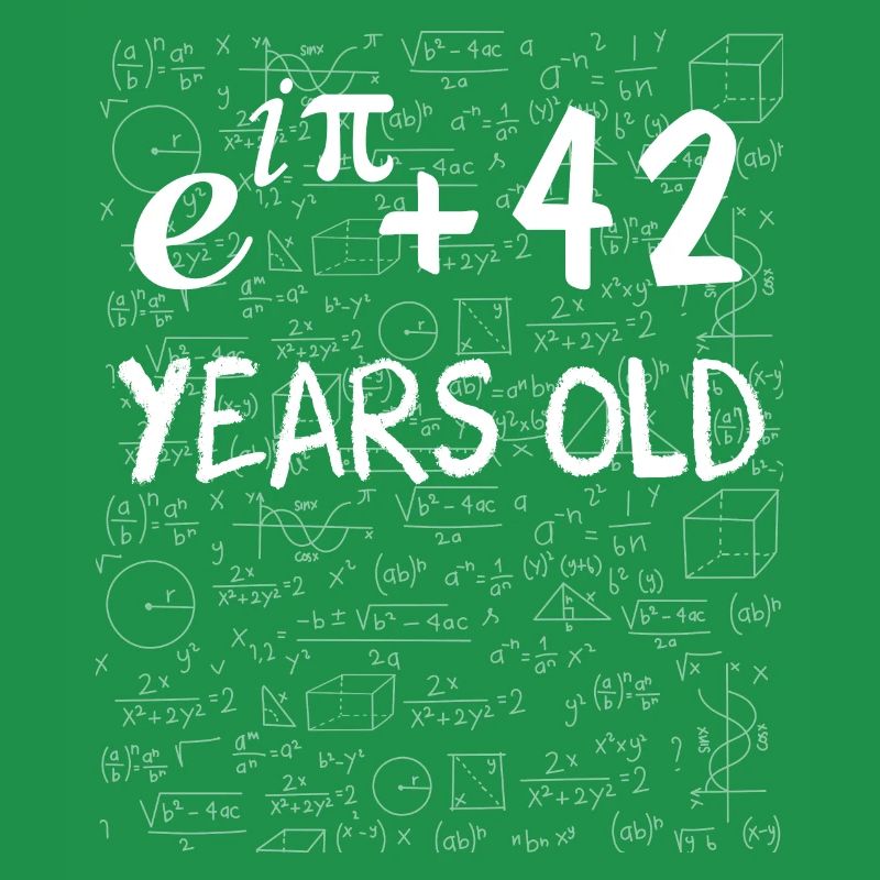 41. Geburtstag 41 Jahre alt Euler Identität