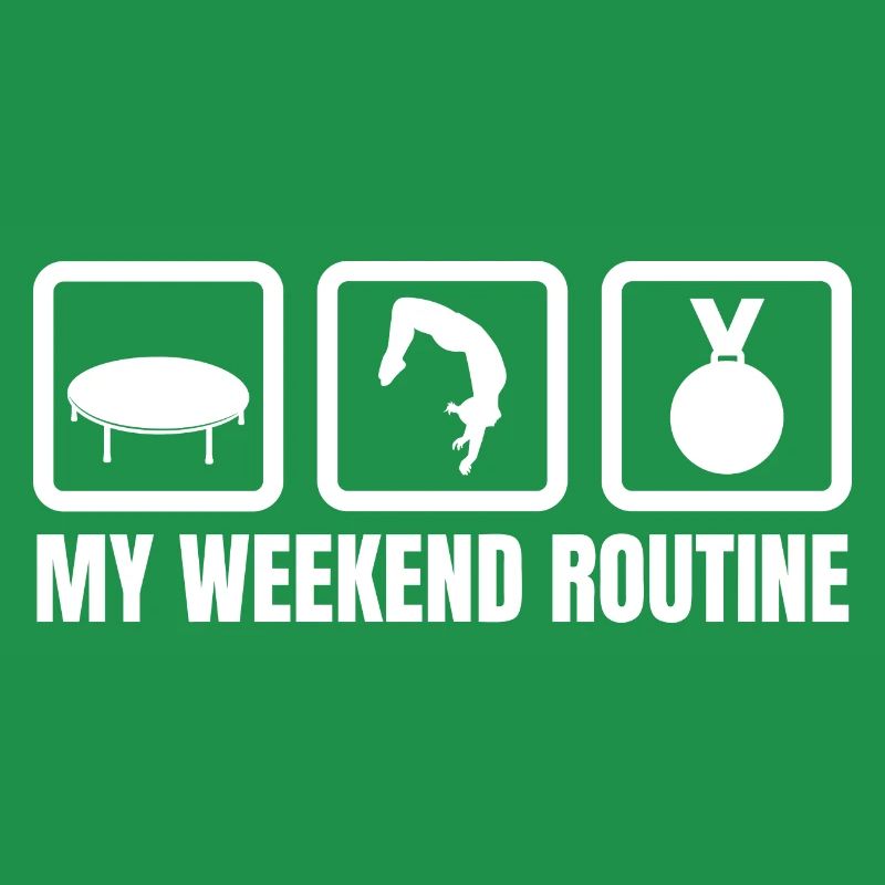 Trampolin Wochenendroutine