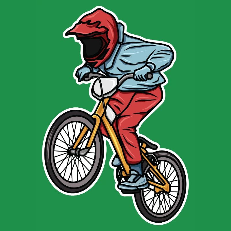 Drôle de garçon de BMX