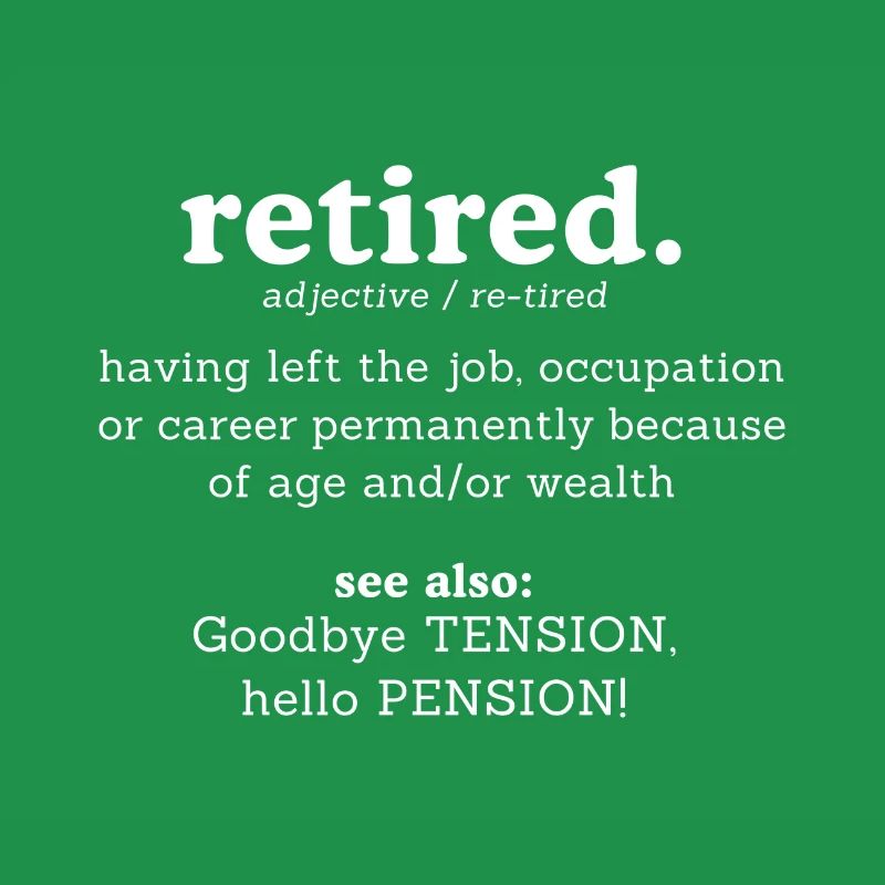 Dictionary Retirement Bye Bye Suspense Hello Retirement.