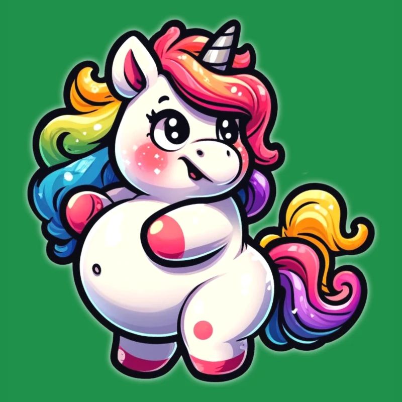 Kunterbuntes Einhorn-Kuscheldesign