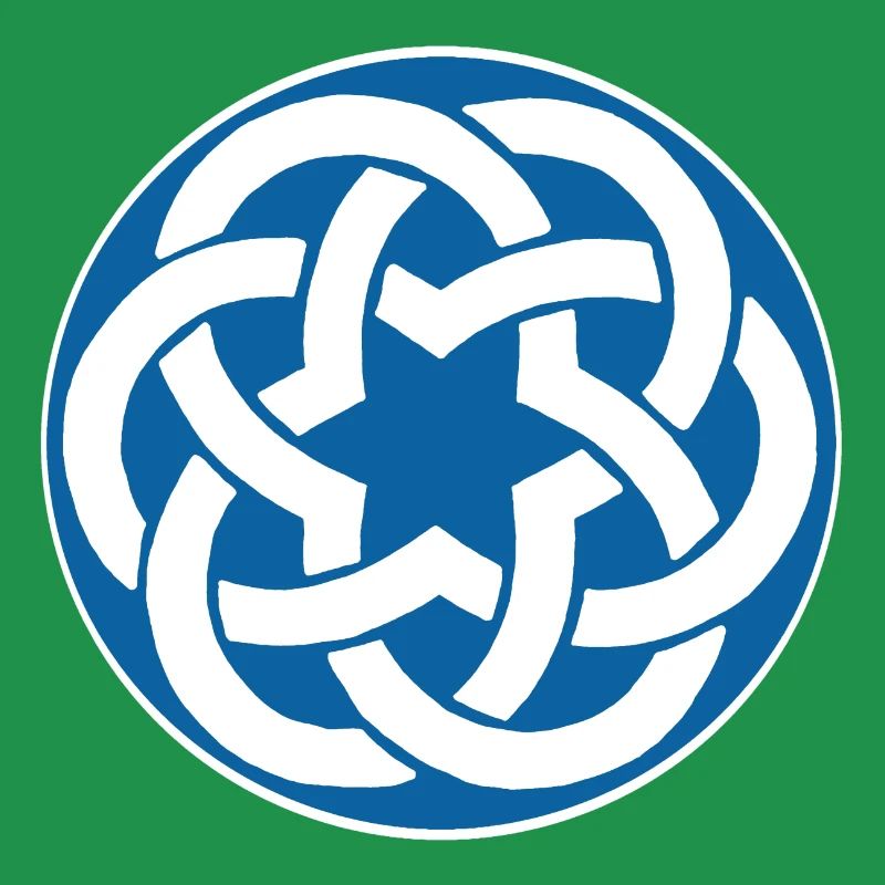 Blauer keltischer Stern