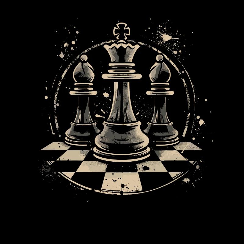 Dessin de pièces d’échecs