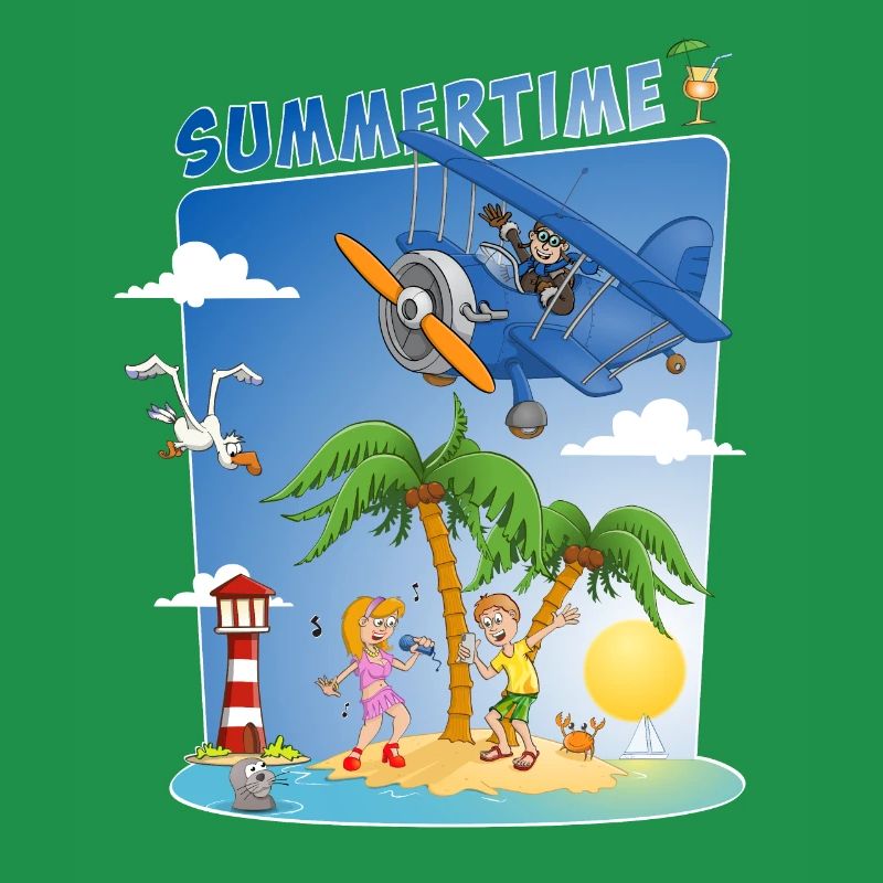 Image d’été colorée et joyeuse