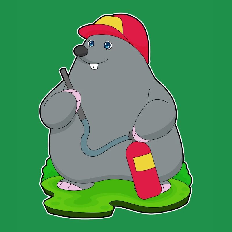 Mole Firefighter Fire Extinguisher
