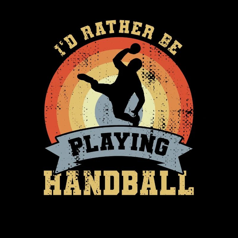 Handballer Spruch Retro Look