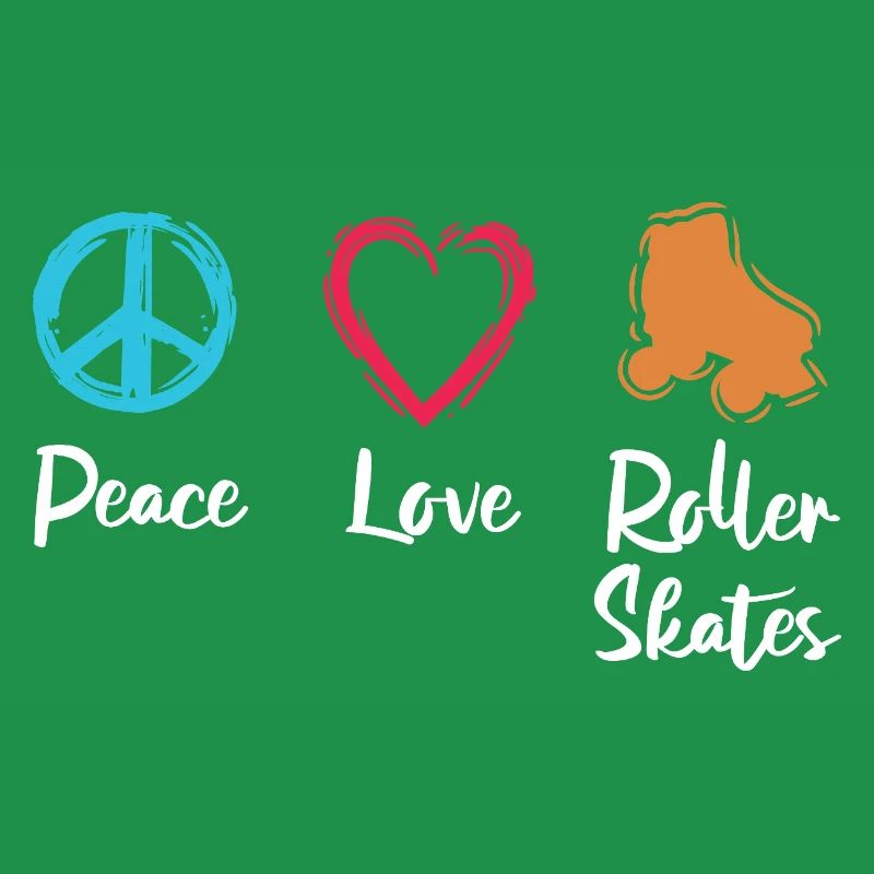 Frieden Liebe Rollerskates