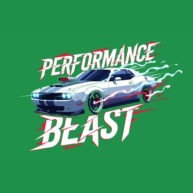 Conception de performance de muscle car
