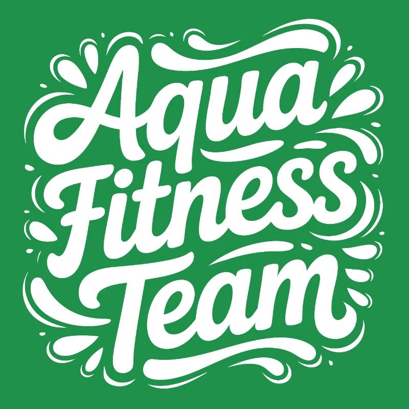 Lettrage d’équipe d’aquaforme