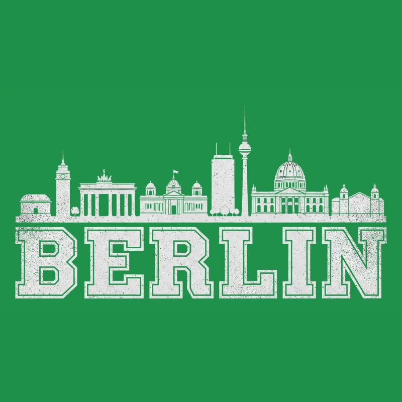 Berlin Skyline Retro 