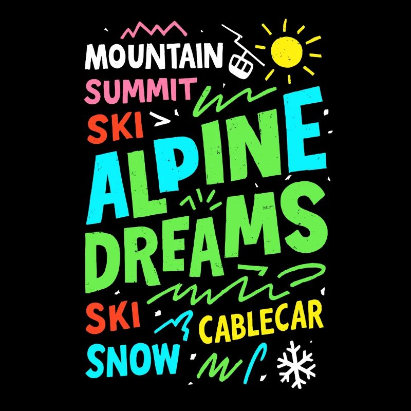 Alpine Dreams Ski & Snow Mountain Design