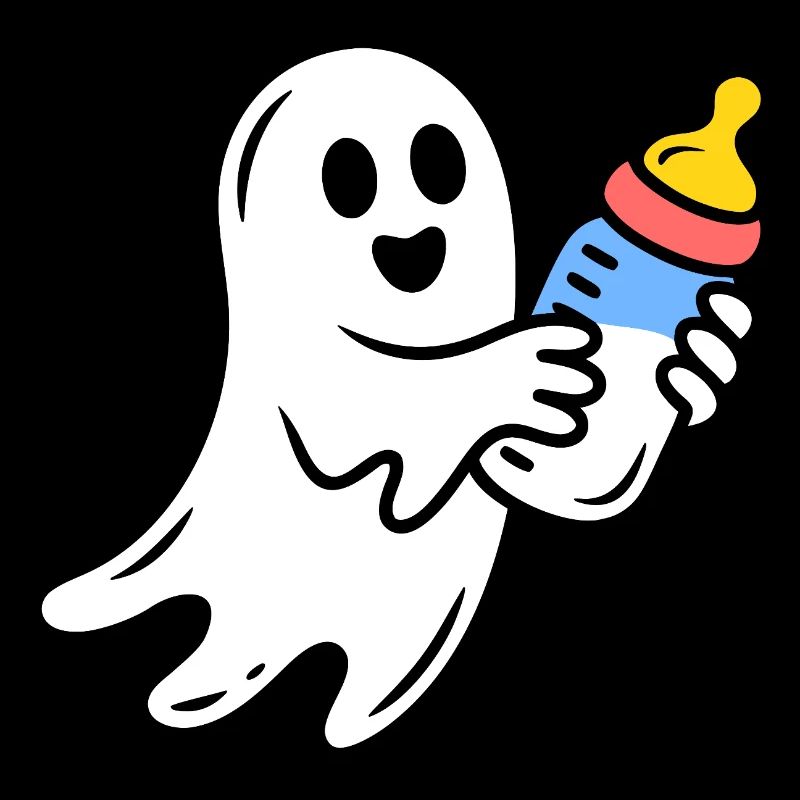 Kuschelig Geist mit Fläschchen