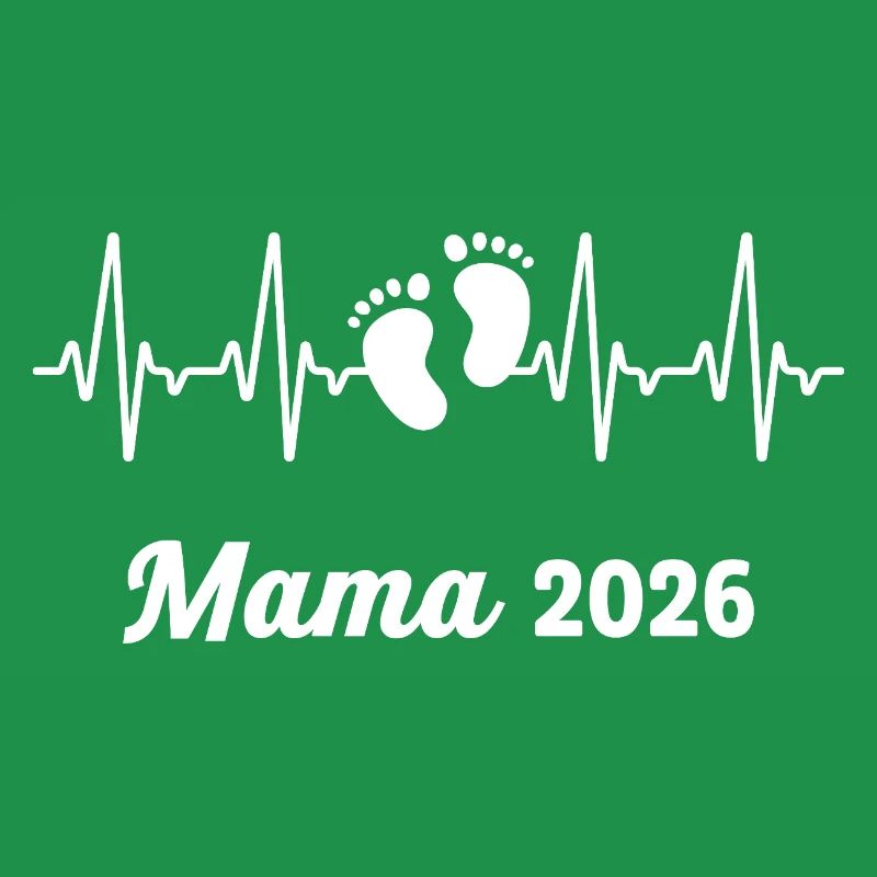 Mama 2026 Loading Werdender Mutter Herzschlag
